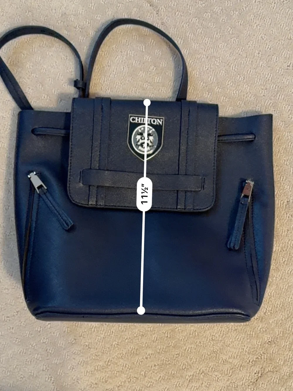 EUC Gilmore Girls Chilton Academy Mini Backpack Warner Bros WB Drawstring Flap